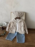 【73-100cm】リボン カーディガン - 画像 (3)