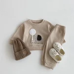 【73-110cm】 象柄 ワッフル セットアップ - 画像 (7)