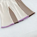 【73-110cm】 リボン リブ セットアップ - 画像 (6)