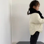 【80-130cm】 シンプル キルティング アウター - 画像 (6)