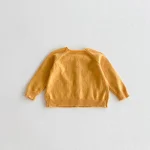 【80-130cm】 クールネック シンプル カーディガン - 画像 (11)