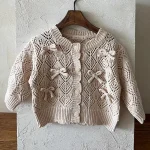 【73-100cm】リボン カーディガン - 画像 (9)