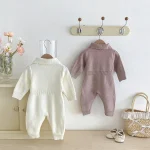 【66-100cm】 ポロ ゲーブル編み オールインワン - 画像 (5)
