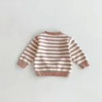 【80-130cm】 ボーダー クールネック トップス - 画像 (16)
