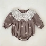 【66-130cm】 レース襟 ロンパース  OR ワンピース - 画像 (10)