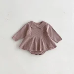 【66-100cm】 ワンピース  ゲーブル ロンパース - 画像 (6)