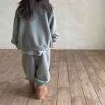 【73-120cm】 英字プリントカジュアル セットアップ - 画像 (15)