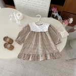 【66-130cm】 スクエア襟 ワンピース or  ロンパース - 画像 (8)