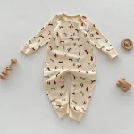 【66-100cm】 ヨーロッパ風 小花柄 オールインワン - 画像 (4)