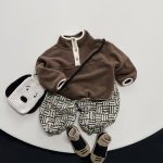 【80-130cm】 ボタン ハイネック フリース セーター - 画像 (9)