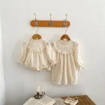 【66-130cm】 リボンレース ロンパース OR ワンピース - 画像 (16)