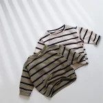【80-120cm】 ボーダー シャツ - 画像 (3)