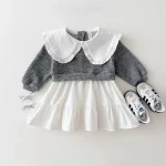 【73-120cm】 英丸襟 ワンピース - 画像 (5)