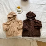 【80-150cm】 フード付き ポケット付き アウター - 画像 (16)