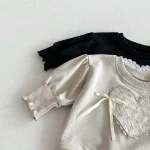 【73-100cm】 ハートリボン トップス - 画像 (6)