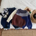 【90-140cm】 カラー 切り替え トップス - 画像 (4)