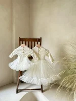 【66-90cm】 リボン チュール ワンピース - 画像 (10)