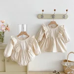 【66-110cm】 肩フリル ワンピース or ロンパース - 画像 (4)