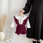 【66-100cm】 フリル ニット サロペット - 画像 (13)