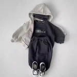 【80-120cm】 英字プリント セットアップ - 画像 (4)