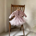 【66-90cm】 リボン チュール ワンピース - 画像 (8)