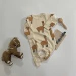 【66-100cm】アルパカ柄 オールインワン - 画像 (8)