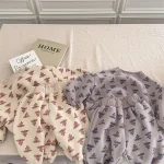 【80-130cm】 葉柄ボア セットアップ - 画像 (4)
