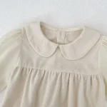 【66-90cm】 ノーカラーコーデュロイ ロンパース - 画像 (15)