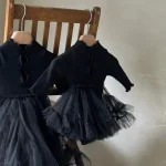 【66-90cm】 リボン チュール ワンピース - 画像 (7)