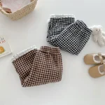 【73-120cm】チェック柄 ボトムス