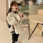 【90-130cm】 フェイクムートン コート - 画像 (4)