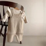 【66-90cm】 韓国風 シンプル サロペット - 画像 (3)