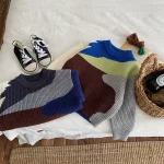 【90-140cm】 カラー 切り替え トップス - 画像 (6)