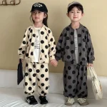 【80-150cm】 ビッグドット カジュアル セットアップ - 画像 (4)