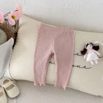 【66-100cm】 ノーカラー リブ レギンス - 画像 (6)