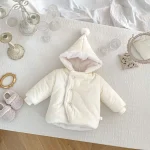 【66-100cm】 シンプルデザイン フーディー アウター - 画像 (4)