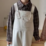 【80-150cm】 ポケット付き サロペット or ワンピース - 画像 (8)