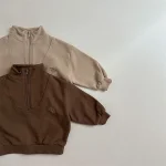 【70-120cm】 ハーフジッパー パーカー - 画像 (5)