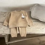 【73-120cm】動物ロゴワッフル セットアップ - 画像 (4)