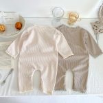 【66-100cm】 フリル襟 ワッフル オールインワン - 画像 (10)