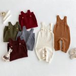 【66-100cm】 シンプル ニット サロペット or インナーシャツ - 画像 (5)