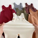 【66-100cm】 シンプル ニット サロペット or インナーシャツ - 画像 (9)