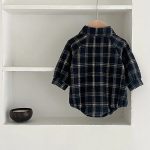 【66-100cm】 チェック 犬柄 ロンパース - 画像 (7)