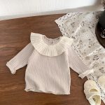 【66-100cm】 ポケット付き サロペット  or アウター  orフリル襟インナー シャツ - 画像 (3)