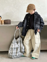【90-150cm】デニムジャケット 男の子 フリンジデザイン カジュアル 韓国風 アウター - 画像 (3)