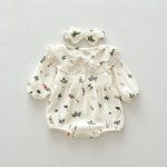 【66-90cm】ロンパース プリンセス 小花 可愛い ベビー服 - 画像 (8)