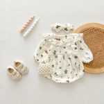 【66-90cm】ロンパース プリンセス 小花 可愛い ベビー服 - 画像 (7)