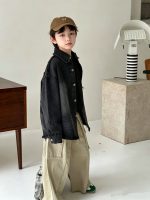 【90-150cm】デニムジャケット 男の子 フリンジデザイン カジュアル 韓国風 アウター - 画像 (6)