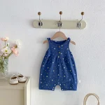 【66-90cm】ベビー かわいい リボンORボーダーORハート柄 ロンパース - 画像 (6)