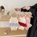 【66-90cm】ロンパース 蝶結び ハート 可愛い 女の子 - 画像 (7)
